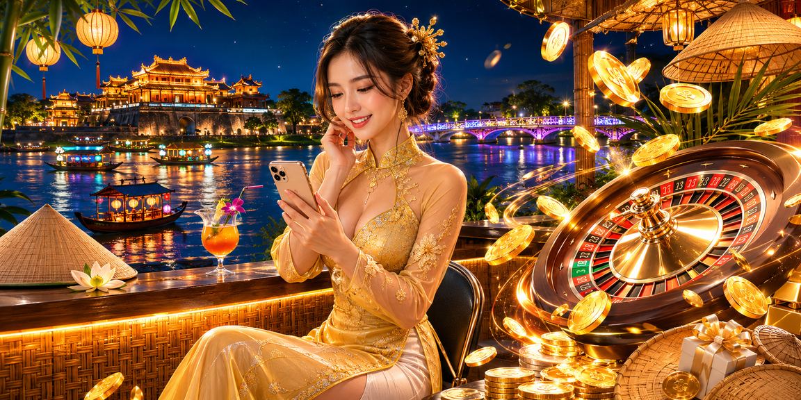 Người phụ nữ mặc áo dài chơi roulette tại Huế